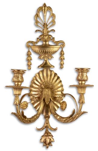 Casa Padrino Barock Wandkerzenhalter Gold 29,5 x 16 x H. 53,5 cm - Wohnzimmer Deko im Barockstil