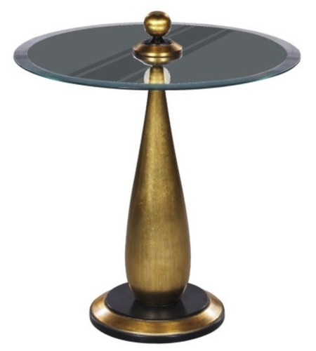 Casa Padrino Luxus Bistrotisch Gold / Schwarz  60 x H. 72 cm - Runder Stehtisch 