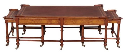 Casa Padrino Luxus Wohnzimmer Couchtisch Hellbraun / Braun 133 x 81 x H. 50 cm - Luxus Qualit�t