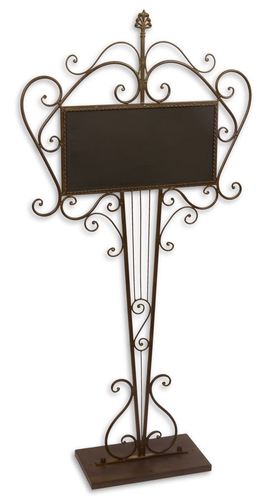 Casa Padrino Jugendstil Schmiedeeisen Gastrotafel Braun 62,5 x 19 x H. 128,5 cm - Gastronomie Tafel  