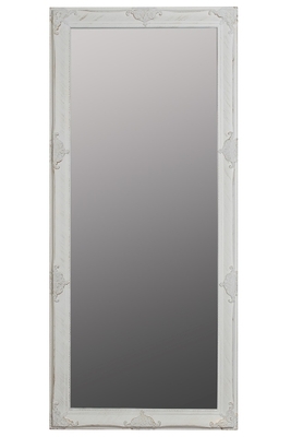 Casa Padrino Barock Spiegel Weiss mit wundersch�nen antik Verzierungen H. 162 cm - Handgefertigt