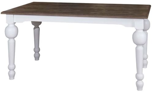 Casa Padrino Landhausstil Esstisch Wei� / Naturfarben 180 x 90 x H. 75 cm - Landhausstil Esszimmerm�bel 