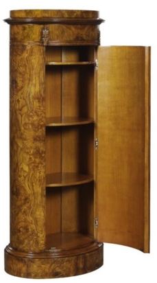 Casa Padrino Luxus Jugendstil Kommode mit T�r Hellbraun 62 x 39 x H. 145 cm - Barock & Jugendstil M�bel