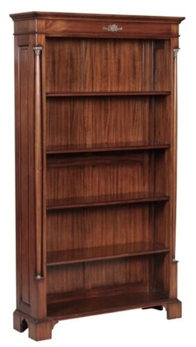 Casa Padrino Luxus Barockstil B�cherschrank / Regalschrank Braun 103 x 32 x H. 185,5 cm - Barock Wohnzimmerm�bel