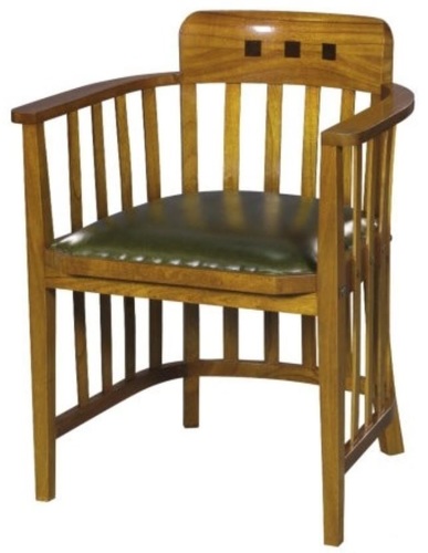 Casa Padrino Luxus B�rostuhl mit Armlehnen Hellbraun / Gr�n 63 x 52 x H. 80 cm - B�rom�bel