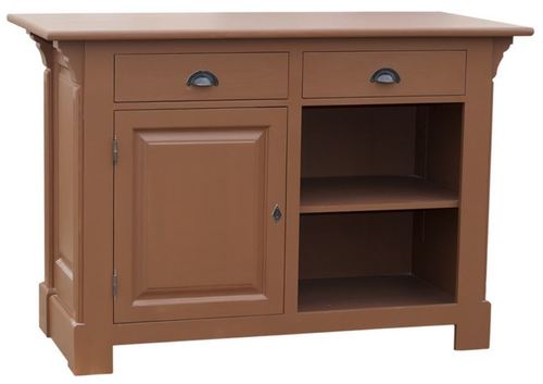 Casa Padrino Landhausstil Theke Braun 140 x 68 x H. 95 cm - Landhausstil M�bel