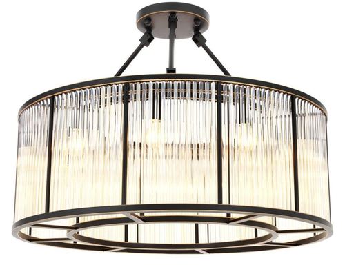 Casa Padrino Deckenleuchte Bronze  80 x H. 61 cm - Luxus Qualit�t