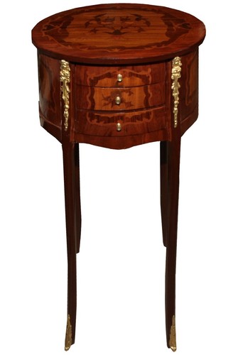 Casa Padrino Barock Konsolentisch Telefontisch Mahagoni Braun 