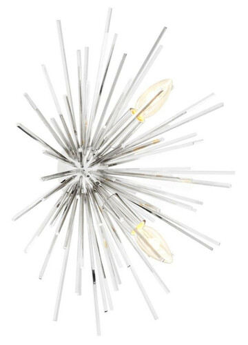 Casa Padrino Wandleuchte Silber 50 x 37 x H. 27 cm - Luxus Wandlampe