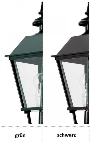 Casa Padrino Gartenlaterne 146 x 146 x H. 475 cm - Verschiedene Farben - Nostalgische von Hand gegossene Aluminium Au�enleuchte mit Gusseisen Fu� 