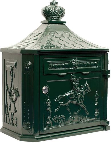 Casa Padrino Jugendstil Wandbriefkasten 41 x 20 x H. 50 cm - Verschiedene Farben - Wetterfester Briefkasten