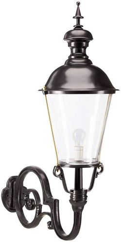 Casa Padrino Jugendstil Au�enwandleuchte / Au�enlampe Schwarz 37 x 76 x H. 105 cm - Luxus Qualit�t