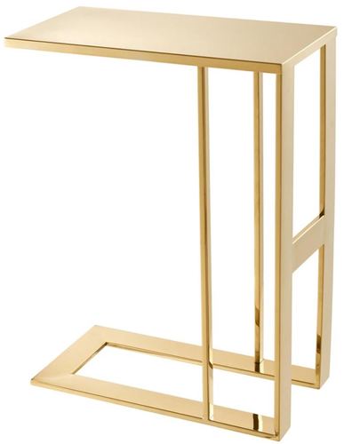 Casa Padrino Luxus Designer Edelstahl Beistelltisch Gold 45 x 23 x H. 60 cm - Designerm�bel