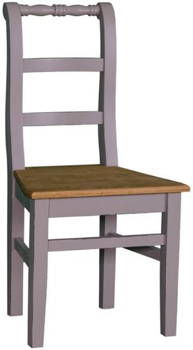 Casa Padrino Landhausstil Esszimmerstuhl 48 x 41 x H 93 cm - Verschiedene Farben - K�chenstuhl Shabby Chic Look 