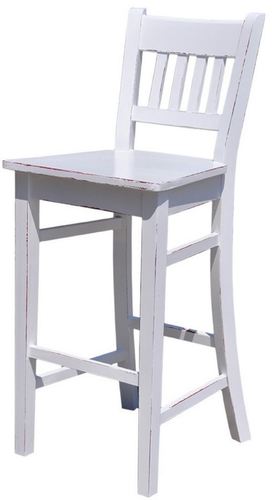 Casa Padrino Landhausstil Barstuhl 47 x 47 x H. 107 cm - Verschiedene Farben - Landhausstil Shabby Chic M�bel