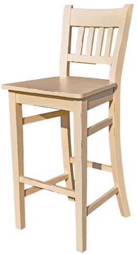 Casa Padrino Landhausstil Barstuhl 47 x 47 x H. 107 cm - Verschiedene Farben - Landhausstil Shabby Chic M�bel 