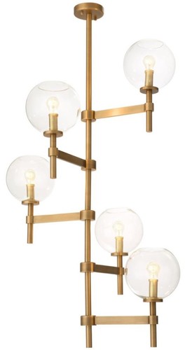 Casa Padrino Luxus Kronleuchter Antik Messing  72 x H. 90 cm - Hotel & Restaurant M�bel