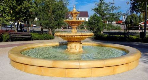 Casa Padrino Garten Deko Barock Springbrunnen  465 x H. 180 cm - Prunkvoller Gartenbrunnen 