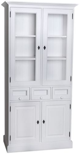 Casa Padrino Landhausstil K�chenschrank mit 4 T�ren und 3 Schubladen 98 x 50 x H. 200 cm - Verschiedene Farben - K�chenm�bel 