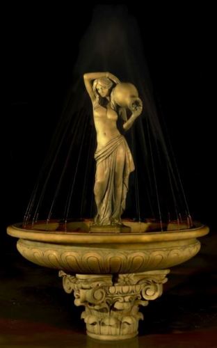 Casa Padrino Barock Springbrunnen  150 x H. 193 cm - Schloss Hotel Restaurant Garten Deko Brunnen 