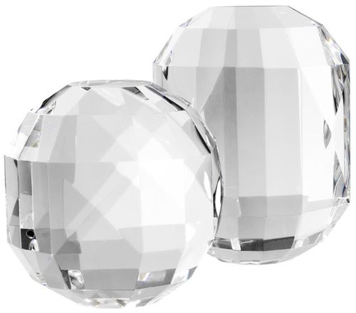 Casa Padrino Luxus Kristallglas Deko Objekte Set - Hotel Restaurant Wohnzimmer B�ro Dekoration