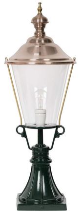 Casa Padrino Jugendstil Gartenlampe 29 x 29 x H. 78 cm - Verschiedene Farben - Garten Terrassen Wege Einfahrt Beleuchtung