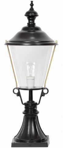 Casa Padrino Jugendstil Gartenlampe 29 x 29 x H. 78 cm - Verschiedene Farben - Garten Terrassen Wege Einfahrt Beleuchtung 