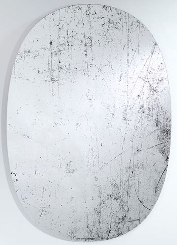 Casa Padrino Designer Wandspiegel Schwarz 76 x H. 110 cm - Luxus Wohnzimmer Spiegel 