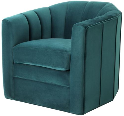 Casa Padrino Luxus Drehsessel Meergr�n 84 x 85 x H. 77 cm - Wohnzimmer Sessel