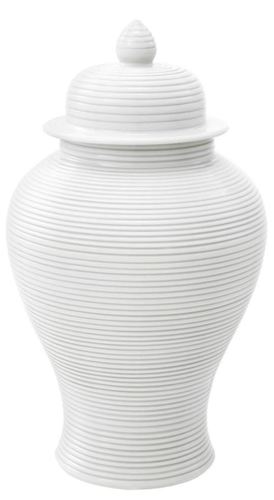 Casa Padrino Luxus Porzellan Krug mit Deckel Wei�  25 x H. 45 cm - Hotel & Restaurant Dekoration