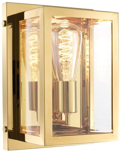 Casa Padrino Luxus Wandleuchte Gold 20 x 13 x H. 28 cm - Hotel & Restaurant Leuchte