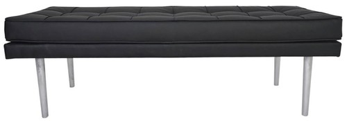 Casa Padrino Luxus Chesterfield Sitzbank 110 x 45 x H. 48 cm - Verschiedene Farben - Luxus Wohnzimmerm�bel