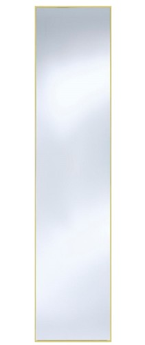 Casa Padrino Wandspiegel mit mattgoldem Aluminiumrahmen 40 x H. 175 cm - Luxus Spiegel 