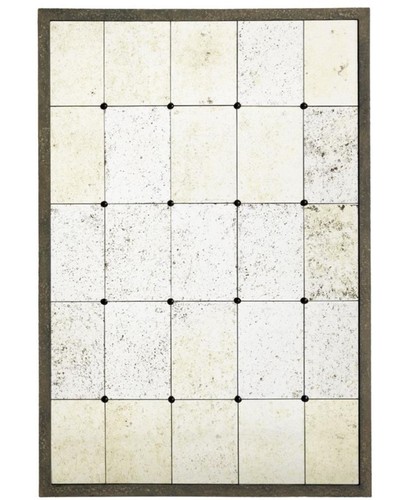 Casa Padrino Luxus Wandspiegel 85 x H. 125 cm - Designer Spiegel mit Stahlrahmen im Antik Look