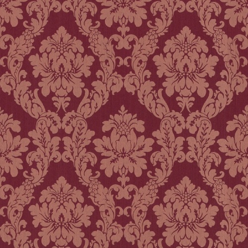 Casa Padrino Barock Viscose Textiltapete / Stofftapete Rot - 10,05 x 0,53 m - Tapete im Barockstil