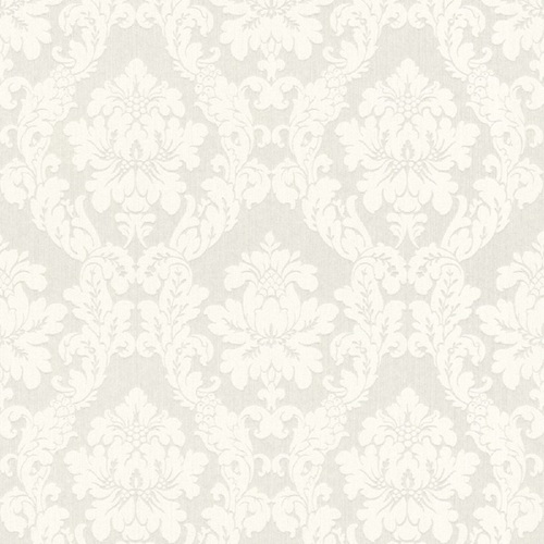 Casa Padrino Barock Viscose Textiltapete / Stofftapete Wei� - 10,05 x 0,53 m - Tapete im Barockstil