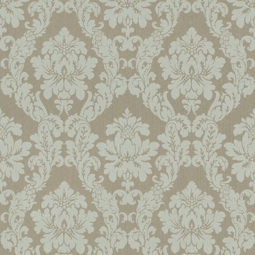 Casa Padrino Barock Textiltapete Beige / Creme / Grau / Silber - 10,05 x 0,53 m - Stofftapete im Barockstil