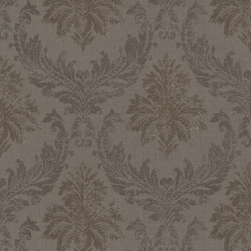 Casa Padrino Barock Textiltapete / Stofftapete Braun - 10,05 x 0,53 m - Tapete mit Vlies Struktur 