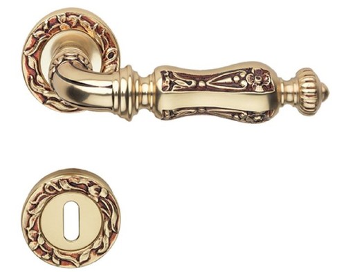 Casa Padrino Barock Trgriff Set Franzsisches Gold 15,5 x H. 5,3 cm - Trklinken im Barockstil