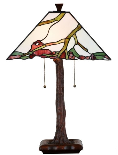 Casa Padrino Luxus Tiffany Tischleuchte Mehrfarbig 41 x 41 x H. 64 cm - Wohnzimmer Deko Accessoires