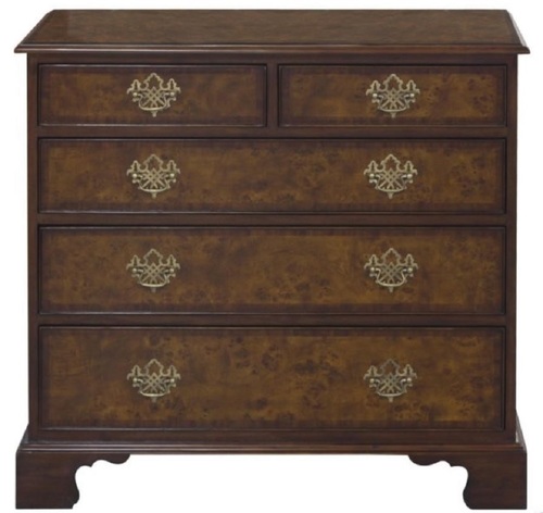 Casa Padrino Luxus Jugendstil Kommode mit 5 Schubladen Braun / Dunkelbraun 92 x 52 x H. 86 cm - Luxus Qualit�t