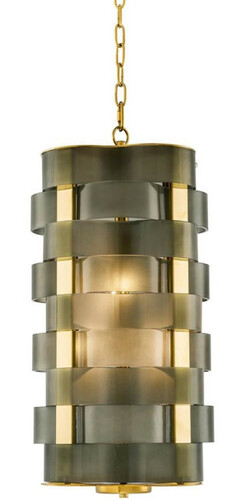 Casa Padrino Luxus Kronleuchter Gold / Grn 33 x 33 x H. 67 cm - Luxus Qualitt