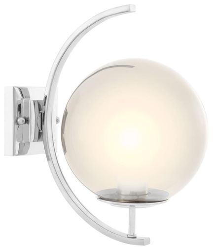 Casa Padrino Designer Wohnzimmer Wandleuchte Silber 20 x 30 x H. 32 cm - Designerm�bel