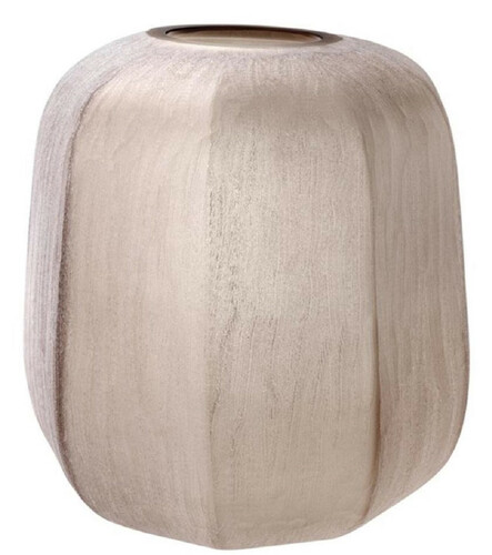 Casa Padrino Luxus Vase Sandfarben  33 x H. 32 cm - Luxus Wohnzimmer Dekoration
