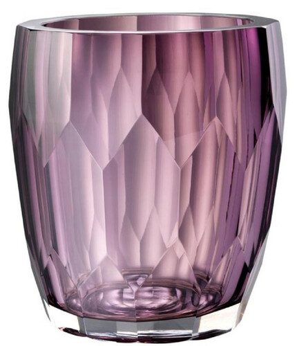 Casa Padrino Luxus Deko Glas Vase Lila  12 x H. 14 cm - Luxus Qualit�t