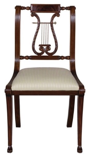 Casa Padrino Luxus Barock Esszimmerstuhl Braun / Gold 63 x 51 x H. 104 cm - Esszimmerm�bel