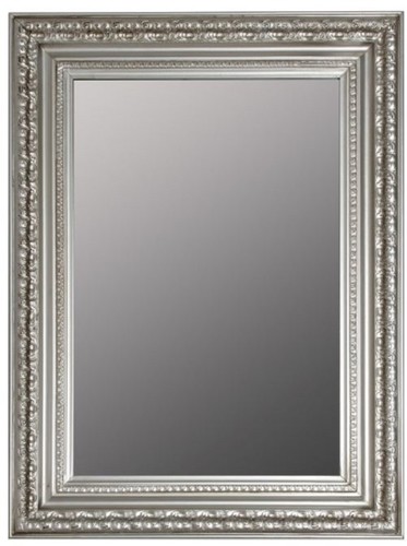 Casa Padrino Barock Wandspiegel Silber 62 x H. 82 cm - Handgefertigter Spiegel im Barockstil