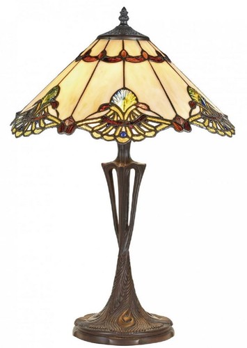 Casa Padrino Luxus Tiffany Tischleuchte Mehrfarbig  40 x H. 60 cm - Luxus Qualit�t