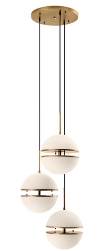 Casa Padrino Luxus H�ngeleuchte Antik Messingfarben / Wei�  45 x H. 190 cm - Luxus Wohnzimmerlampe