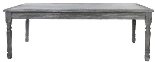 Casa Padrino Landhausstil Shabby Chic Esstisch Antik Grau / Antik Wei� 210 x 110 x H. 80 cm - Handgefertigter Landhausstil K�chentisch 